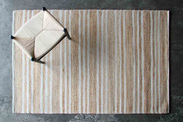 KRAFTO105 Border 140x200cm ナチュラル